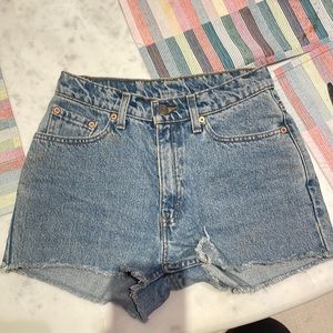 Vintage Levi’s High Waisted Denim Shorts